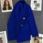 Women Double-Breasted Blazer Casual Suit Jacket