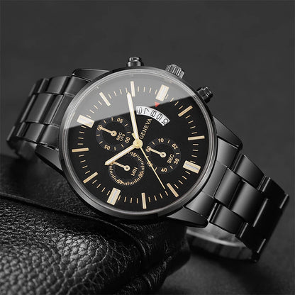 Luxury Stainless Steel Quartz Watch for Men
