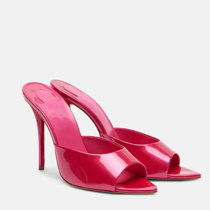 Shoes for Women New Pointed Open Toe Roman Sandals Metal Sexy Women's Shoes Outdoors Slippers 10.5 cm Sandalias Romanas Mujer