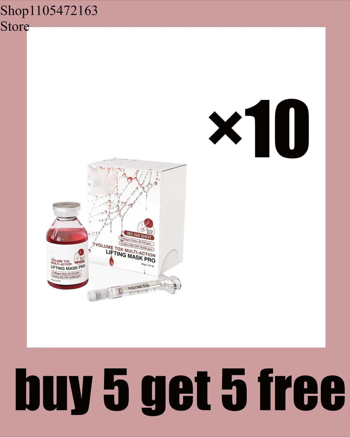 PDRN Collagen Spider Silk Facial Mask