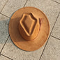 Dark Turquoise Suede Fedora Hat for Men and Women