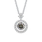 Moissanite Pendant Necklace for Women in Sterling Silver