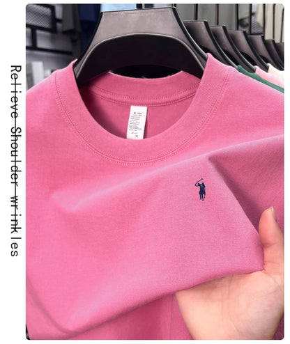 Cotton Men's Short Sleeve T-Shirt Casual Round Neck