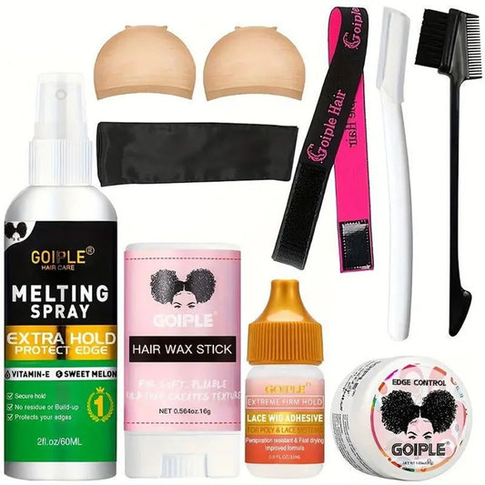 Lace Wig Styling Products Kit with Wax Stick and Gel