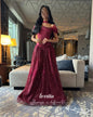 Luxury Satin Evening Dress with Sequins and Sweetheart Neckline