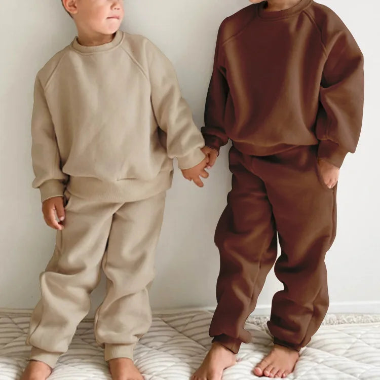 Children's Fleece Sports Set Sweatshirt and Pants