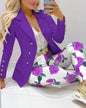 Paisley Butterfly Blazer Suit and Pants Set for Women