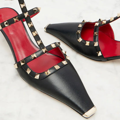 Summer High-Heeled Rivet Women's Sandals