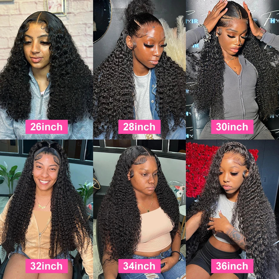 40 Inch 13x6 Deep Wave Lace Frontal Wig Human Hair