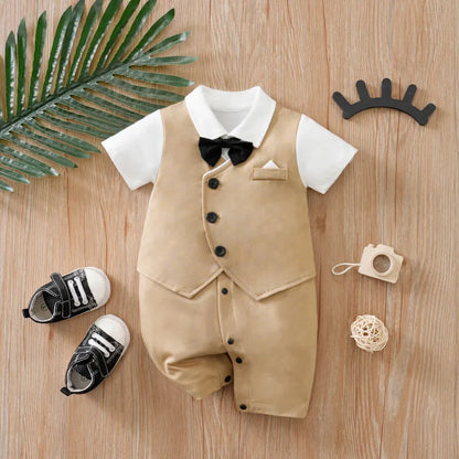 Cotton Baby Bodysuit Summer Short Sleeved Unisex