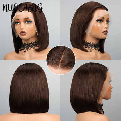 Human Hair 13X4 Lace Frontal Bob Wig for Black Women