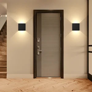 Modern LED Wall Sconces Black Aluminum Up Down Light