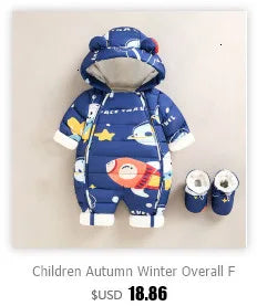 Winter Down Jacket for Boys and Girls Thicken Snowsuit