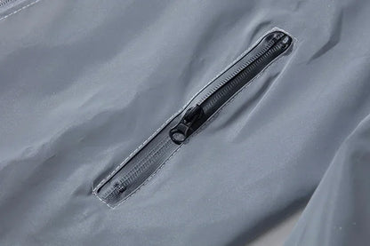 Reflective Polyester Jacket for Men Casual Style