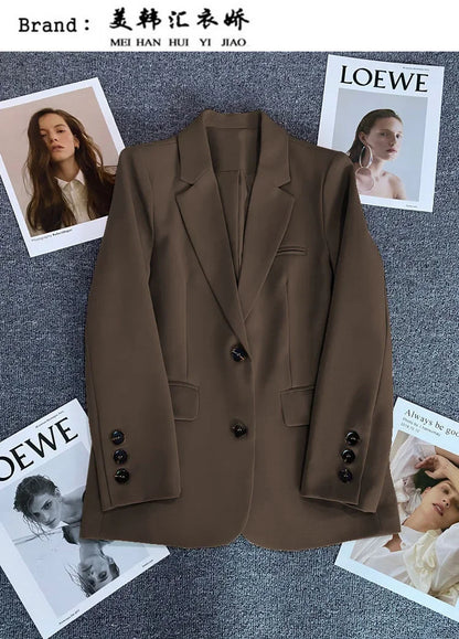 Elegant Long Sleeve Blazer Coat for Women