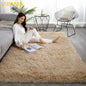 VIKAMA Solid Color Polyester Plush Carpet