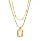 Stainless Steel Heart Pendant Necklace for Women
