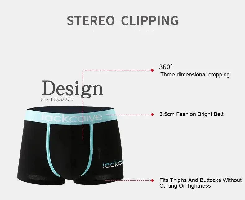 Cotton Boxer Shorts for Men 3Pcs Breathable Underwear