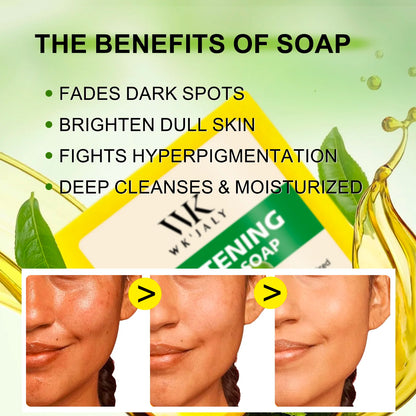WK JALY Whitening Lemon Soap with Glutathione and Shea Butter