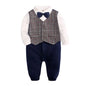Cotton Long Sleeve Baby Rompers for Boys 0-24 Months
