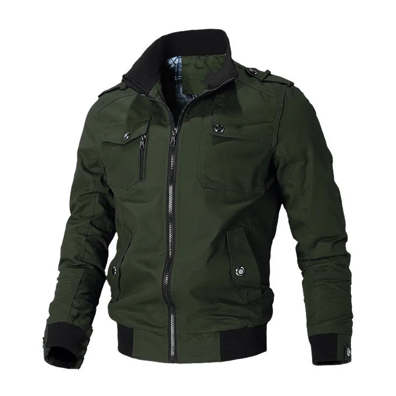 Men's Casual Cotton Windbreaker Jacket