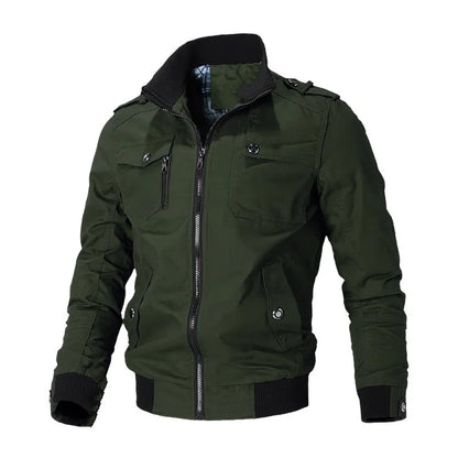 Men's Casual Cotton Windbreaker Jacket