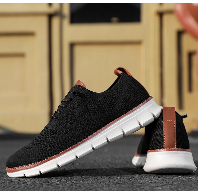 Men's Large Casual Fly-Weave Mesh Sports Shoes