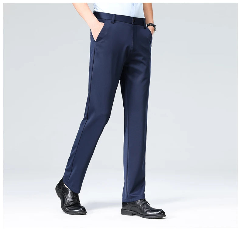 Men's Summer Casual Suit Pants Plus Size 28-42