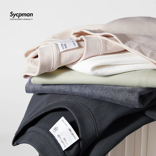 Oversized Cotton Drop Shoulder T-Shirt for Men