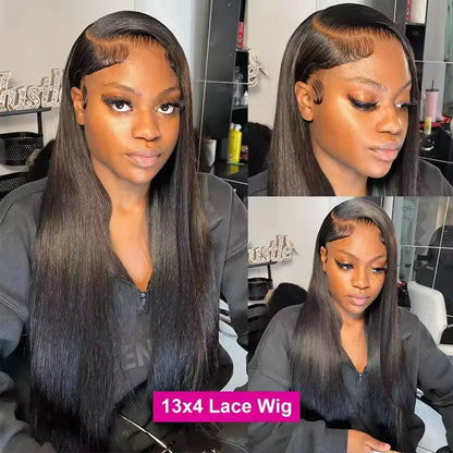 Bone Straight 30 Inch HD Lace Frontal Human Hair Wig