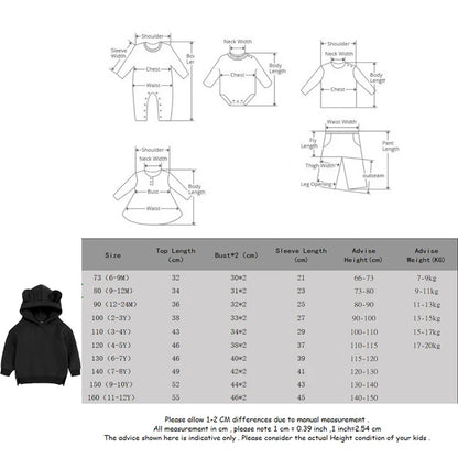 Kids Hooded Sweatshirt Cotton Solid Top for Girls