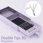DIYDAY W Shape Eyelash Extensions Natural Soft Synthetic Hair