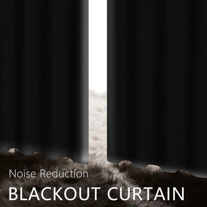 Modern Blackout Curtains - 100% Polyester, UV Protection