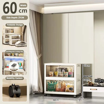 Large Capacity Plastic Folding Storage Cabinet