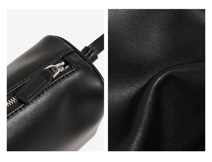 Soft Cowhide Mini Crossbody Bag with Split Leather