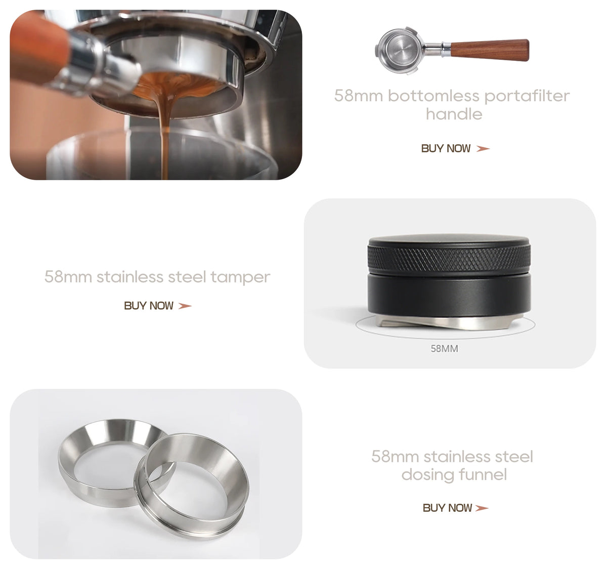 HiBREW 20Bar Semi Automatic Espresso Machine Stainless Steel