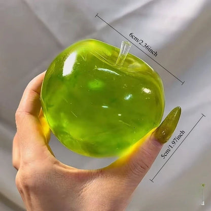 Squishy Green Apple Stress Ball Fidget Toy for Adults