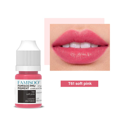 FAMISOO 5ML Permanent Makeup Pigment for Lips and Eyebrows