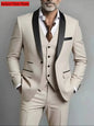 Slim Fit Black Tuxedo Suit Set for Men