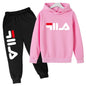 Kids Casual Sports Hoodie and Pants Set Polyester