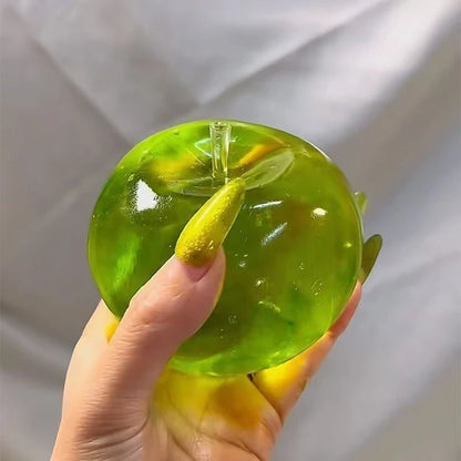 Squishy Green Apple Stress Ball Fidget Toy for Adults