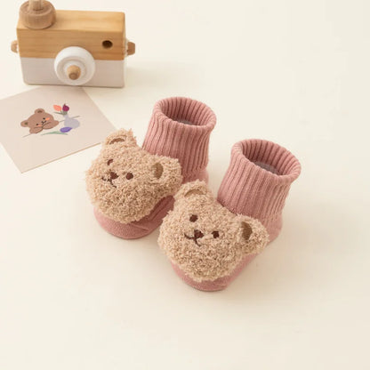 Cute Cartoon Bear Cotton Baby Socks for Toddlers