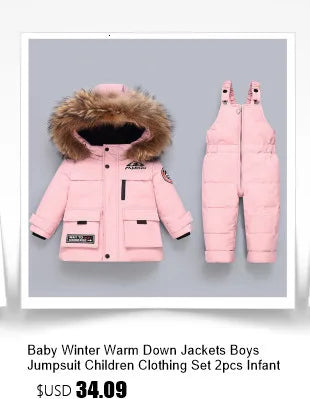 Winter Down Jacket for Boys and Girls Thicken Snowsuit
