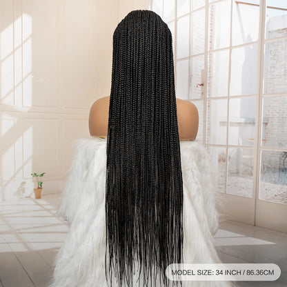 Synthetic Full Lace Cornrow Braided Wig for Black Women