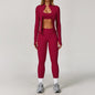 Yoga Suit Sports Set for Women Long Sleeve Athletic Wear