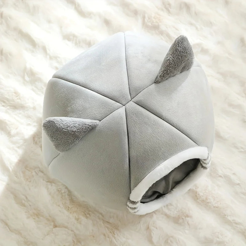 Deep Sleeping Cat Bed Cave Nest Plush Soft Mat