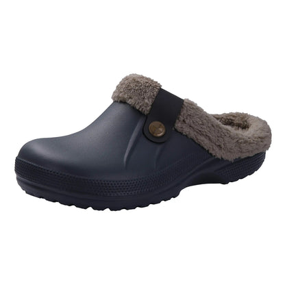 Litfun Winter Plush Furry Clogs Slippers for Women
