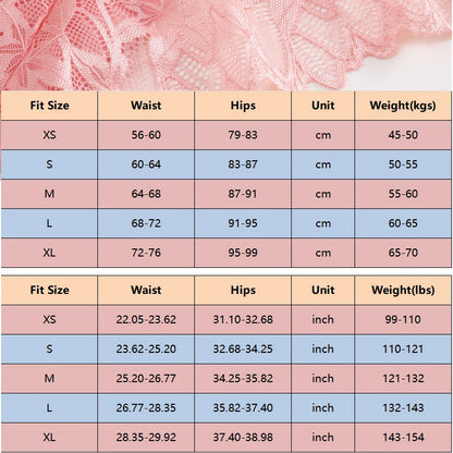 Lace Hollow Out Low-Waist Floral Briefs for Women