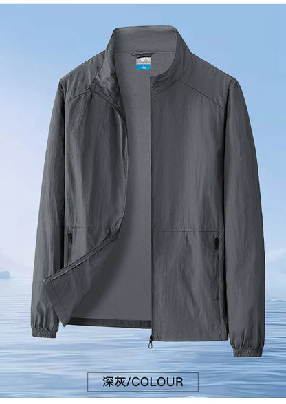 Oversize 7XL 8XL UV Protection Lightweight Jacket Men