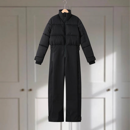 Women's Windproof Thermal Turtleneck Ski Jumpsuit